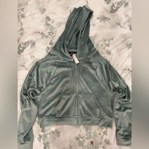 Victoria’s secret hoodie, size small, color aqua green